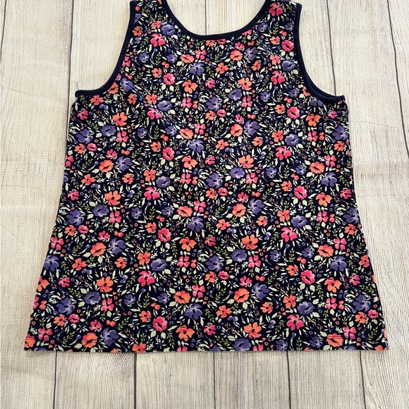 LANDS END Floral Women's Top - Multicolor/size L - Picture 4 of 7